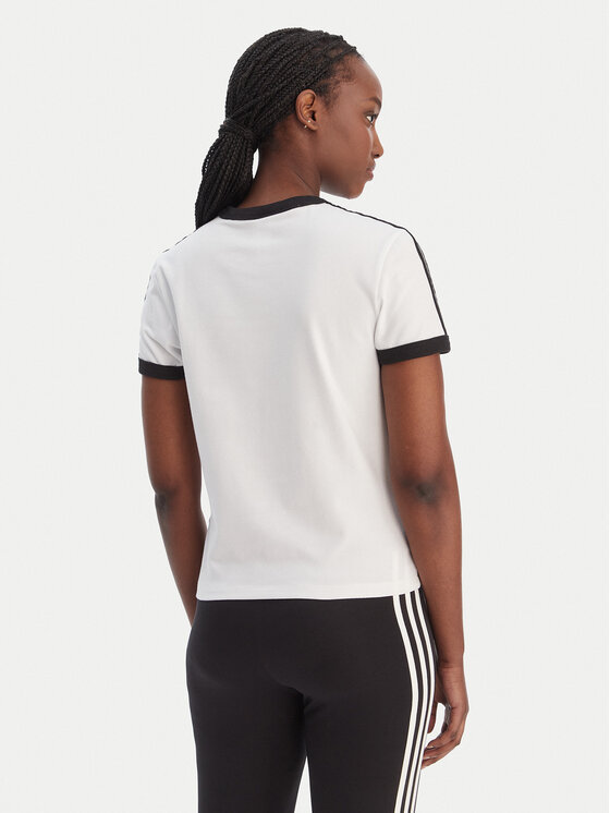 adidas adidas Футболка 3-Stripes KD3683 Білий Slim Fit
