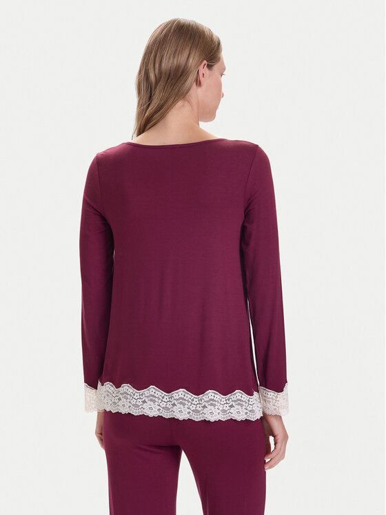 United Colors Of Benetton United Colors Of Benetton Blusa de pijama 3Z123M07X Guinda/burdeos Regular Fit