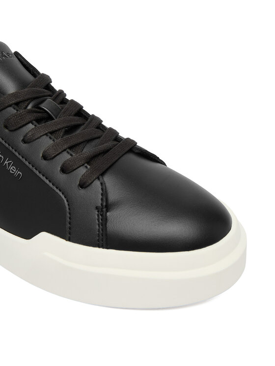 Calvin Klein Sneakersy Calvin Klein Chunky Cupsole Laceup Lth Bt Aop YW0YW02036 Czarny