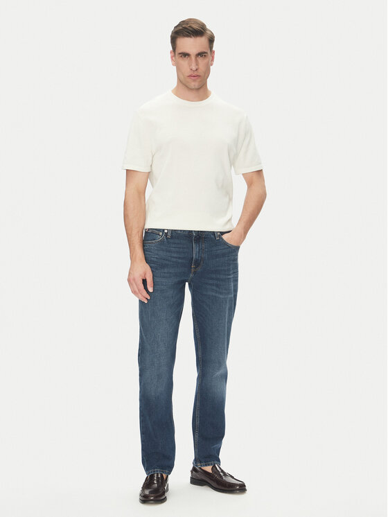 Calvin Klein Calvin Klein Majica Supima LV04LC333G Écru Regular Fit