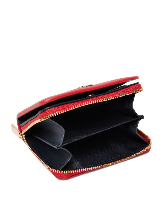 Tommy Hilfiger Peňaženka Tommy Hilfiger Th Icon Med Za W/Flap AW0AW18475 Červená