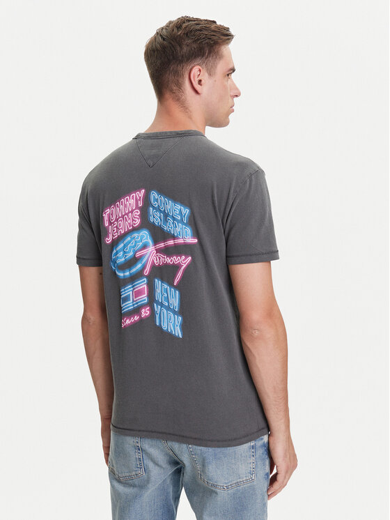 Tommy Jeans Tommy Jeans Marškinėliai Novelty DM0DM21829 Pilka Regular Fit