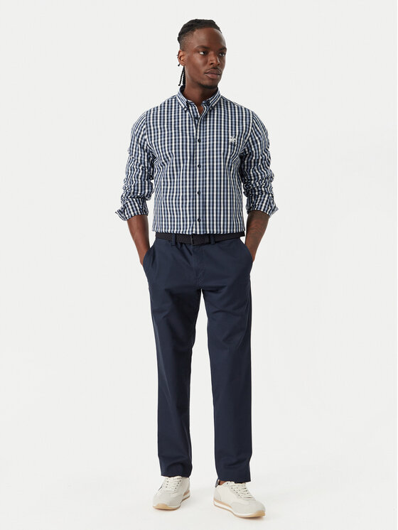 Beverly Hills Polo Club Beverly Hills Polo Club Camisa P-SS26M-BRASS Azul marino Regular Fit