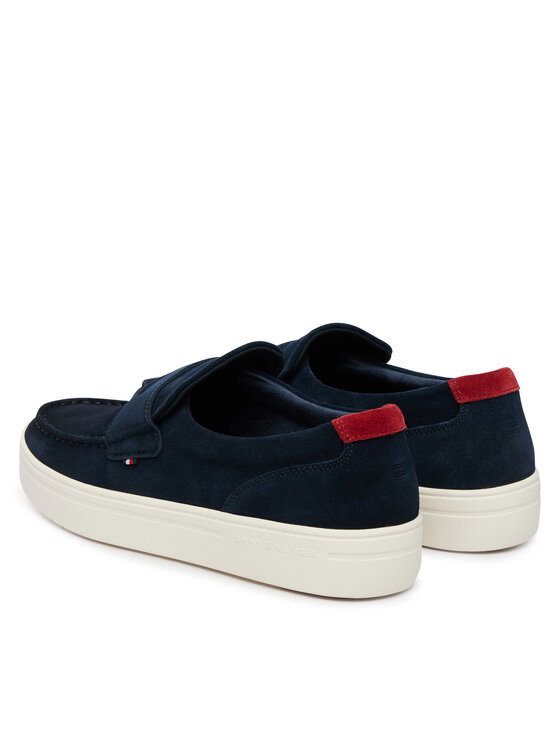 Tommy Hilfiger Félcipő Tommy Hilfiger Modern Light Hybrid Suede Loafer FM0FM05786 Sötétkék