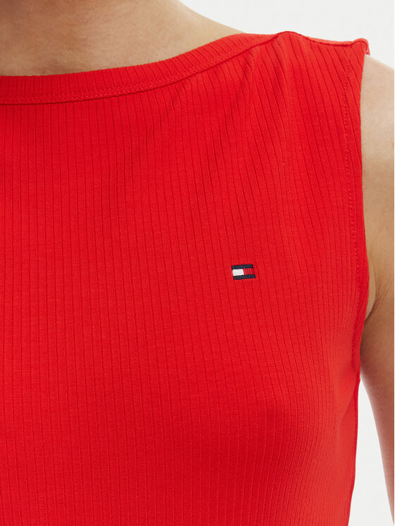 Tommy Hilfiger Tommy Hilfiger Top WW0WW47807 Naranja Slim Fit