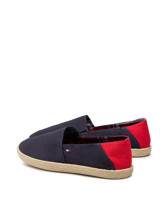 Tommy Hilfiger Espadrilky Tommy Hilfiger Easy Summer Slip On FM0FM00569 Tmavomodrá