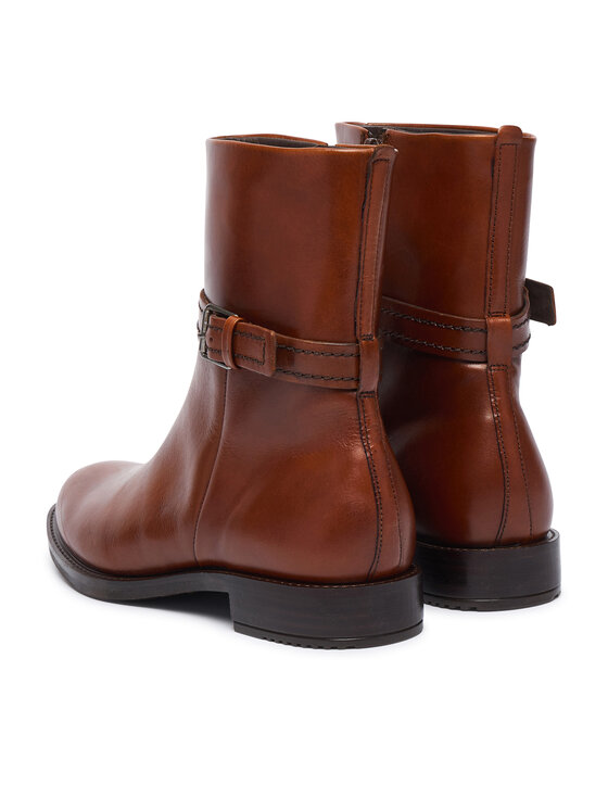 ECCO Polokozačky ECCO Sartorelle 25 24940301014 Hnědá