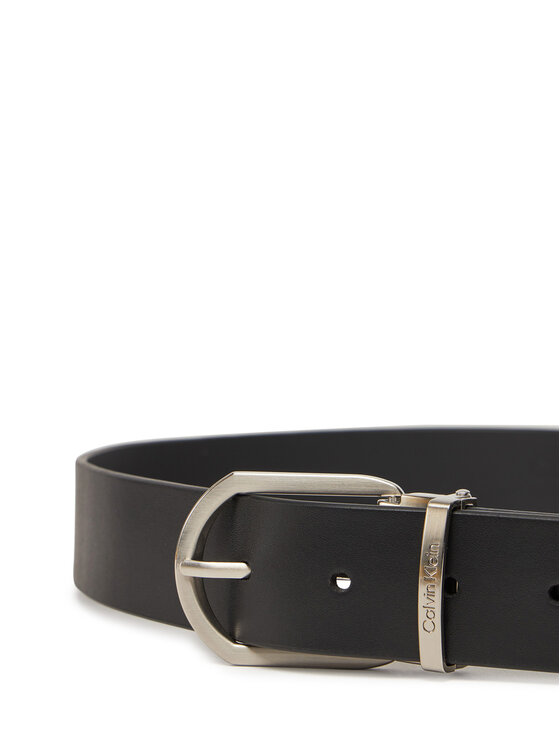 Calvin Klein Moški pas Calvin Klein Adj Casual Round 35Mm K50K512838 Črna