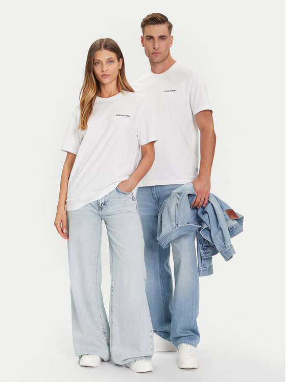 Guess Jeans Guess Jeans Футболка M5BI78 K8FQ4 Білий Regular Fit