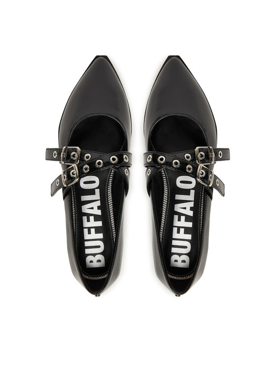 Buffalo Balerīnas Buffalo Marly Cross 1621026 Melns