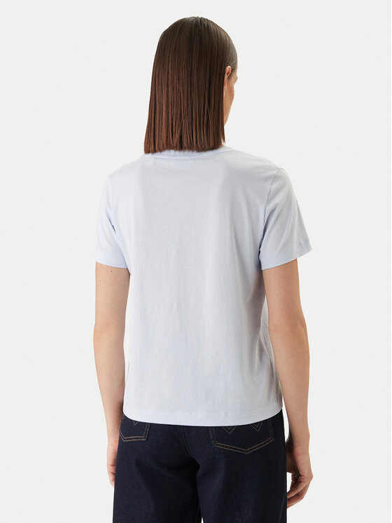 Gant Gant Póló 4200750 Világoskék Slim Fit