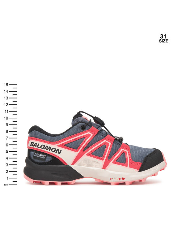 Salomon Trekking čevlji Salomon Speedcross Waterproof L47856600 Siva