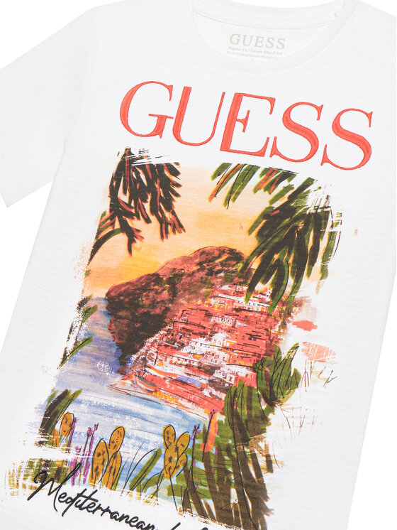 Guess Guess Camiseta L6GI05 K6XN4 Blanco Regular Fit