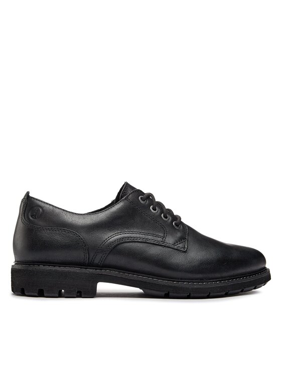 Clarks Īsi apavi Clarks Batcombe Tie 261734347 Melns