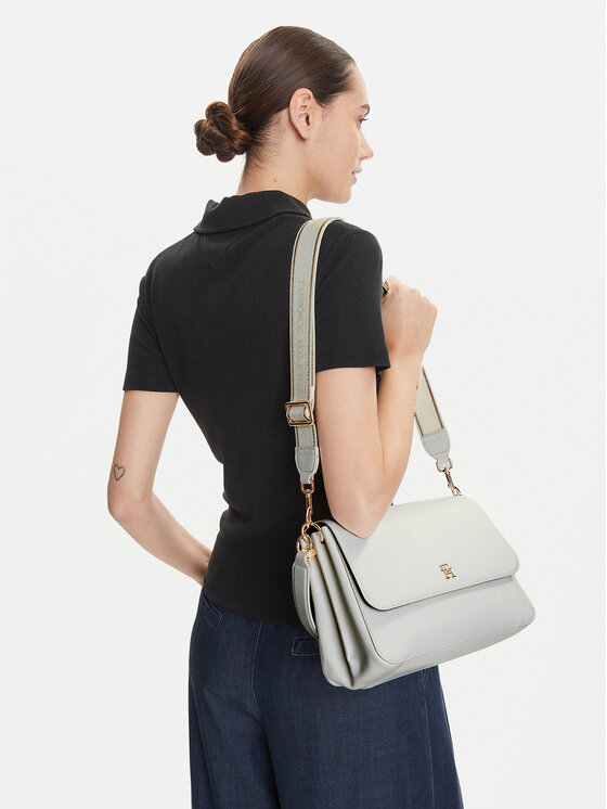 Tommy Hilfiger Kabelka Tommy Hilfiger Th Joy Shoulder Bag AW0AW16815 Biela