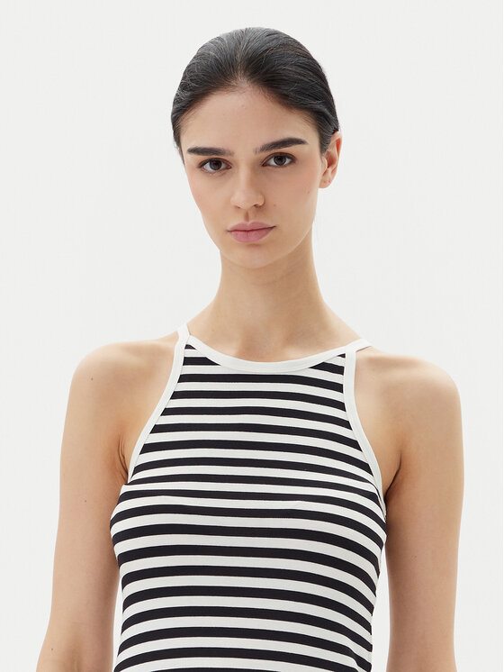 Pieces Pieces Топ Jane 17155477 Чорний Slim Fit
