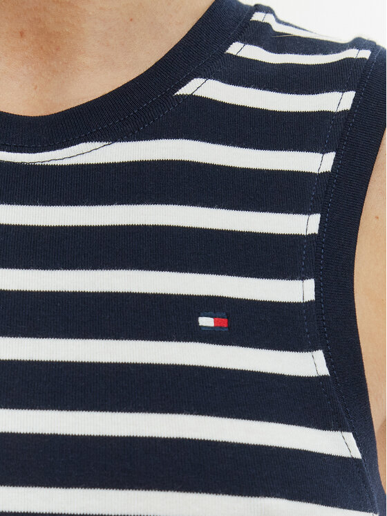 Tommy Hilfiger Tommy Hilfiger Top WW0WW47806 Azul marino Slim Fit