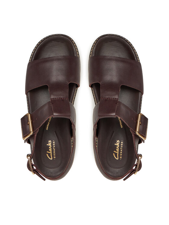 Clarks Босоніжки Clarks Orianna Sky 26181455 Бордовий
