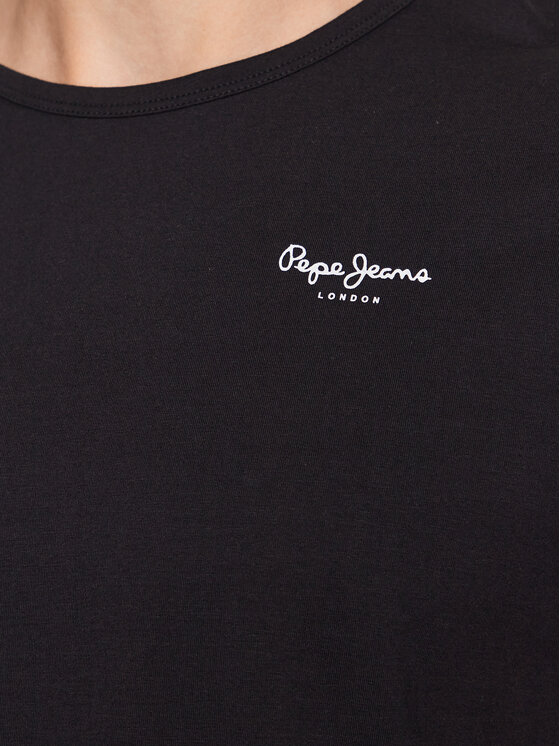 Pepe Jeans Pepe Jeans Conjunto de camisetas Pepe Tshirt 2P PMU10976 Negro Regular Fit