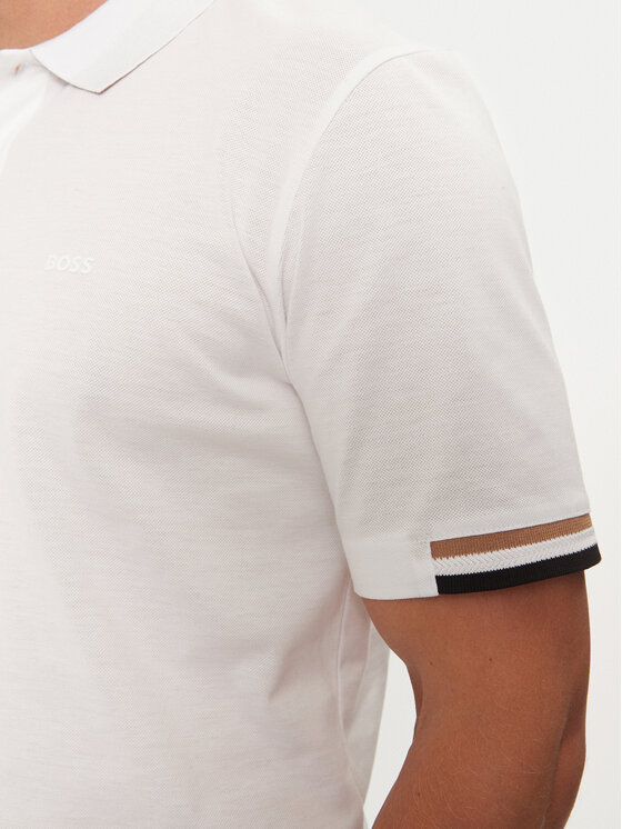 BOSS Boss Polo marškinėliai Parlay 147 50467113 Balta Regular Fit