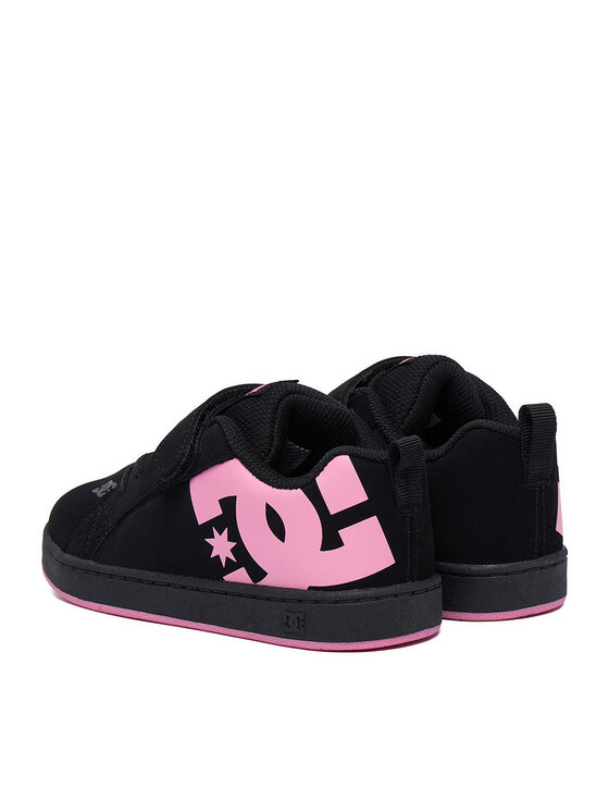 DC Shoes Снікерcи DC Shoes EO-COURT GRAFFIK ELASTIC TODDLER DC02547003 Чорний