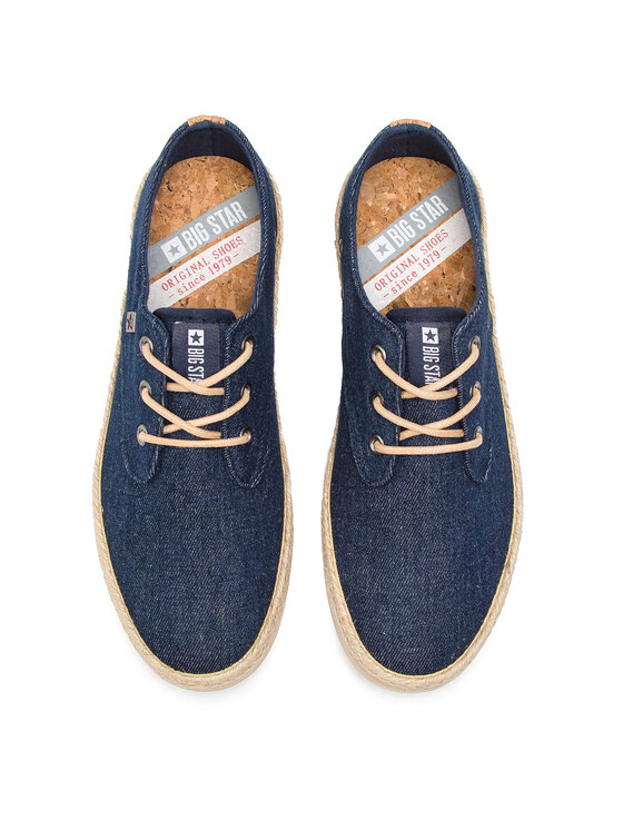 Big Star Shoes Espadrile Big Star Shoes DD174285 Tamnoplava