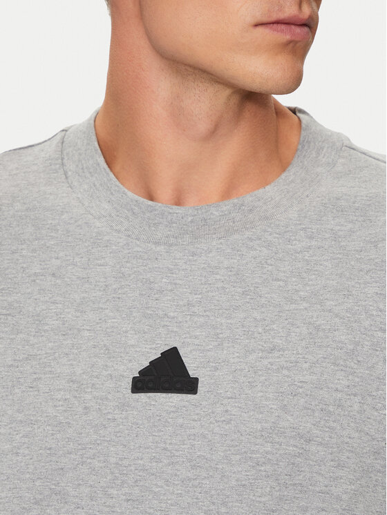 adidas adidas Футболка Brand Love IW3541 Сірий Loose Fit