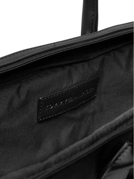 Tommy Hilfiger Portatīvā datora soma Tommy Hilfiger Th Nylon Travel Computer Bag AM0AM13470 Melns