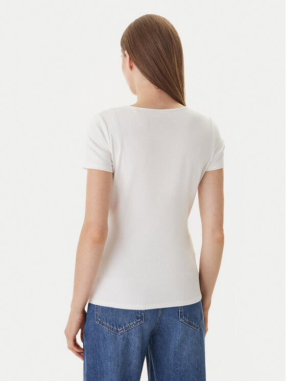 Guess Guess Camiseta GUESS x NORTH SAILS W6GP01 K2658 Écru Regular Fit