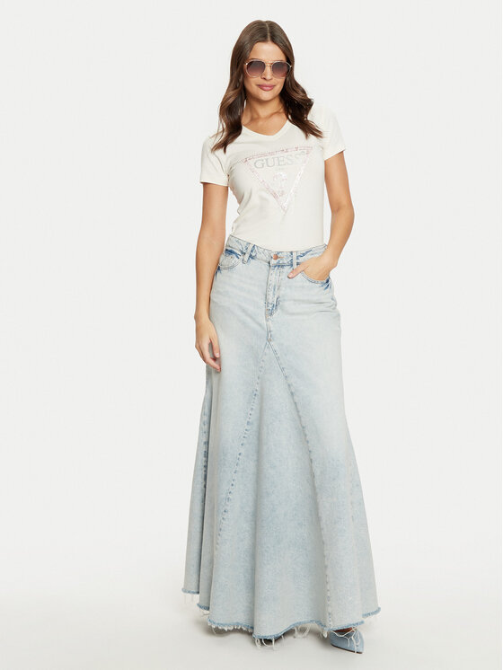 Guess Guess Футболка W5RI21 J1314 Écru Regular Fit