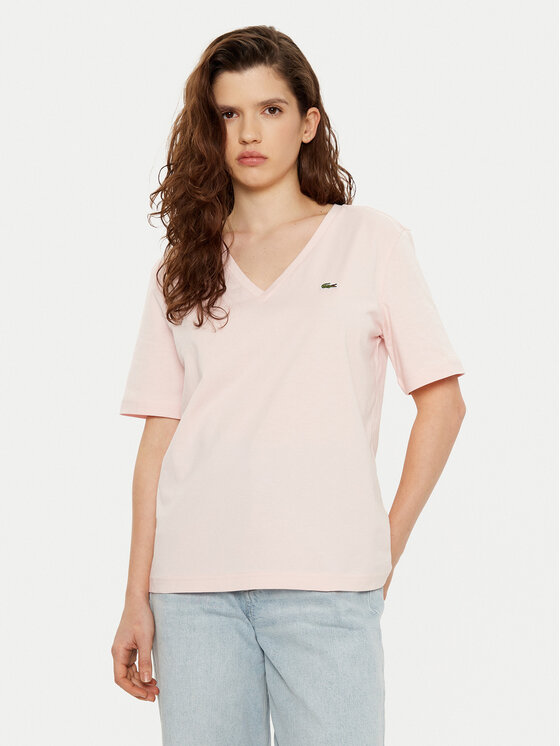Lacoste Lacoste Marškinėliai TF7300 Rožinė Regular Fit