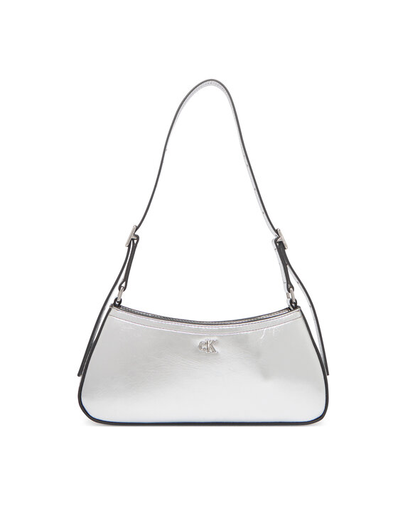 Calvin Klein Bolso Calvin Klein Ck Metallic Small Shoulder Bag LV04F3304G Plata