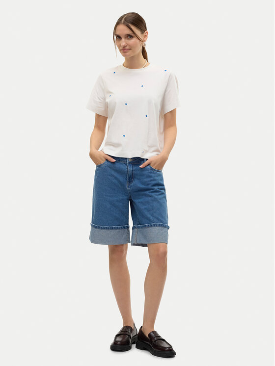 Vero Moda Vero Moda T-shirt Solvei 10325318 Bianco Regular Fit