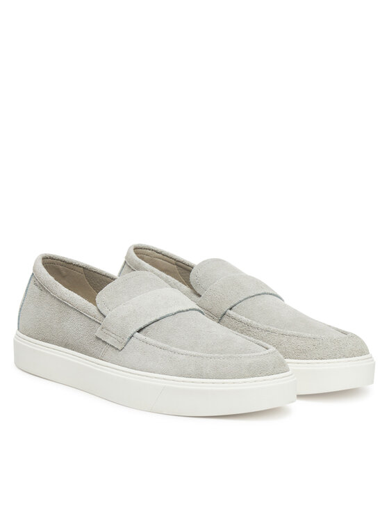 Calvin Klein Mokasíny Calvin Klein Moccasin Sue Unlined HM0HM01819 Sivá