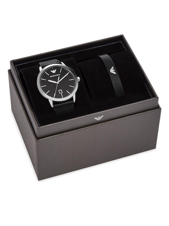 Emporio Armani Sat Emporio Armani AR80064SET Crna