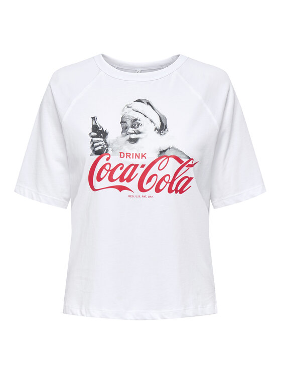 ONLY ONLY Camiseta Coca Cola 15355794 Blanco Regular Fit