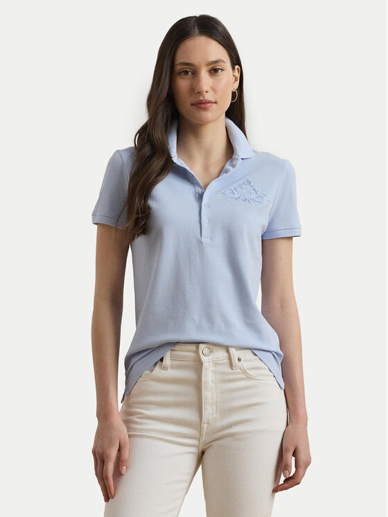 LAUREN RALPH LAUREN LAUREN RALPH LAUREN Поло 200966129001 Блакитний Slim Fit