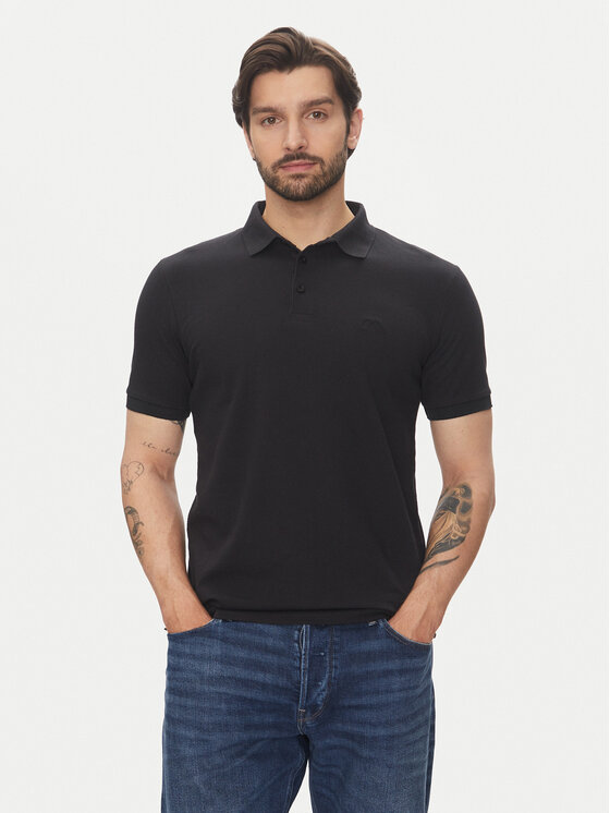 Lindbergh Lindbergh Polo majica 30-404020 Črna Relaxed Fit