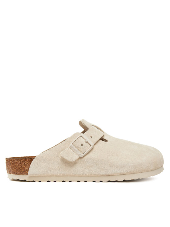 Birkenstock Шльопанці Birkenstock Boston zamsz 1027667 Білий