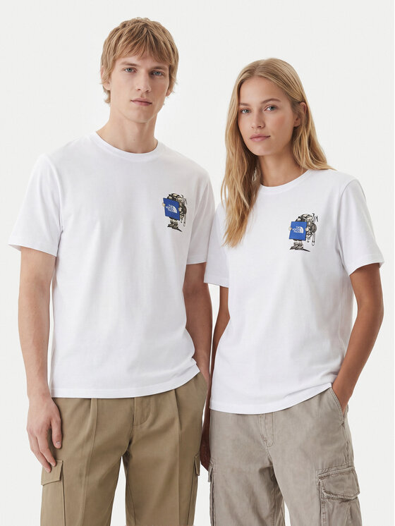 The North Face The North Face Camiseta NF0A8JB4 Blanco Relaxed Fit