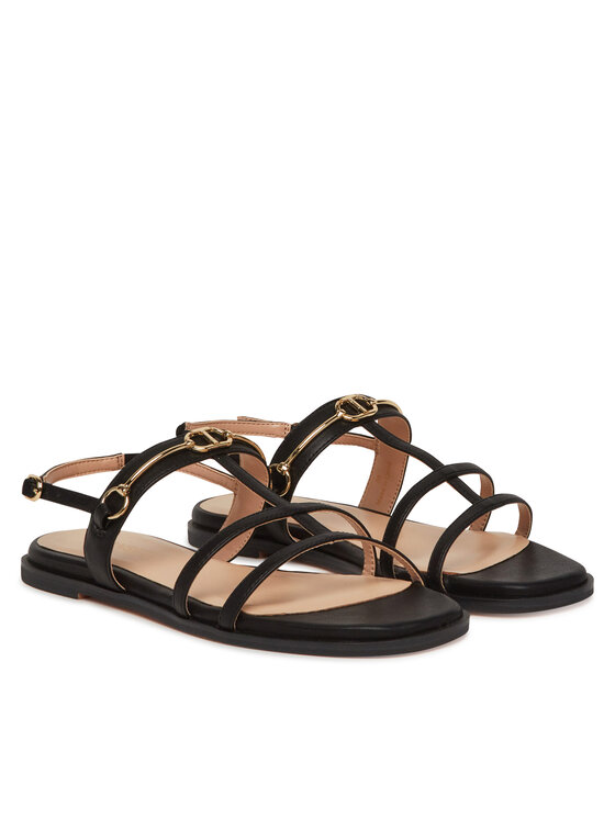 TWINSET Sandały TWINSET 251TCP086 Czarny