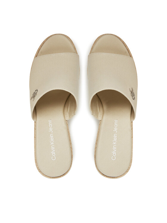 Calvin Klein Jeans Alpargatas Calvin Klein Jeans Wedge Rope Slide Mg YW0YW01699 Écru