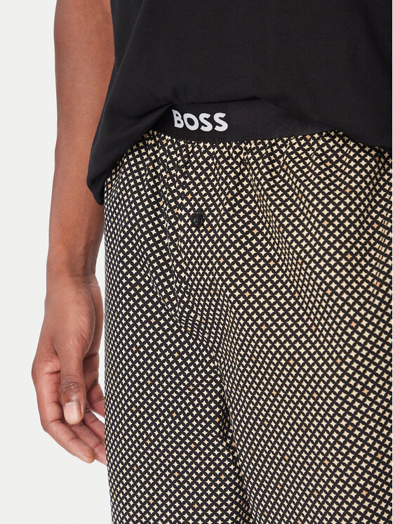 BOSS BOSS Pijama Easy Long 50535875 Beis Relaxed Fit