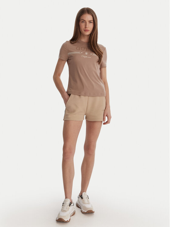 Guess Guess Camiseta V6GI06 K2967 Beis Regular Fit