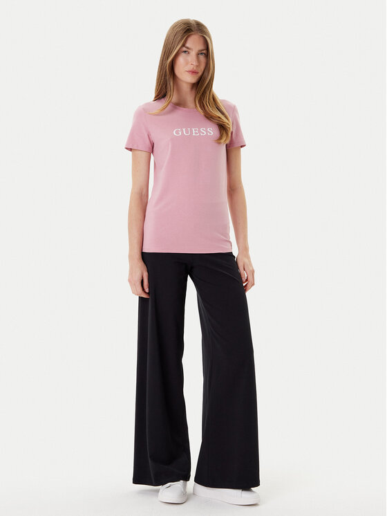 Guess Guess Футболка O5RI01 KBBU1 Рожевий Regular Fit