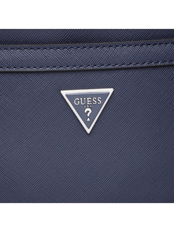 Guess Ľadvinka Guess Certosa Saffiano Smart HMECSA P3123 Tmavomodrá