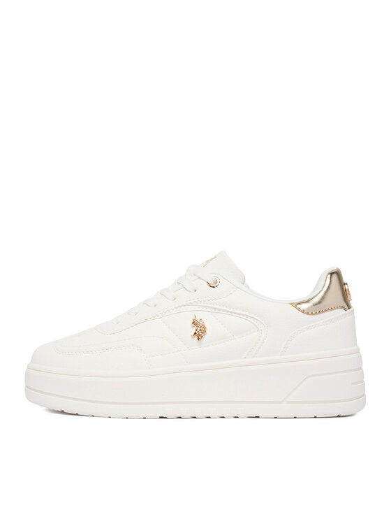 U.S. Polo Assn. Sneakersy U.S. Polo Assn. EO-CASEY001W/GY1 Biela