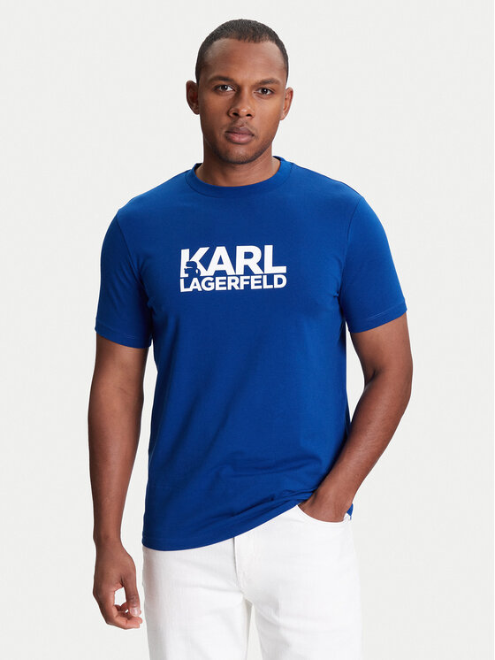 KARL LAGERFELD KARL LAGERFELD Póló 755087 553235 Kék Regular Fit