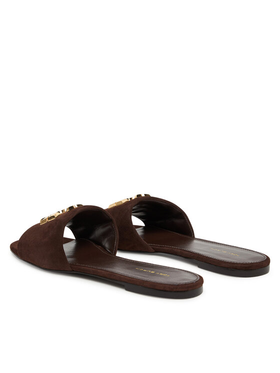 Tory Burch Шльопанці Tory Burch Eleanor Slide 174839 Коричневий