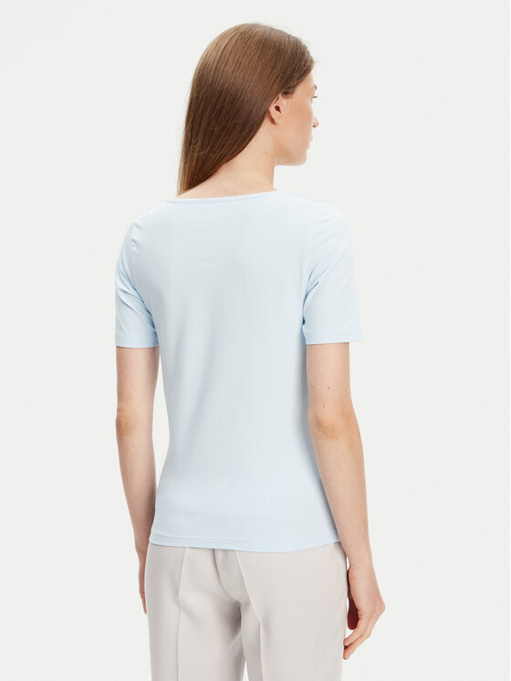 United Colors Of Benetton United Colors Of Benetton Marškinėliai 3FJHD401P Žydra Slim Fit